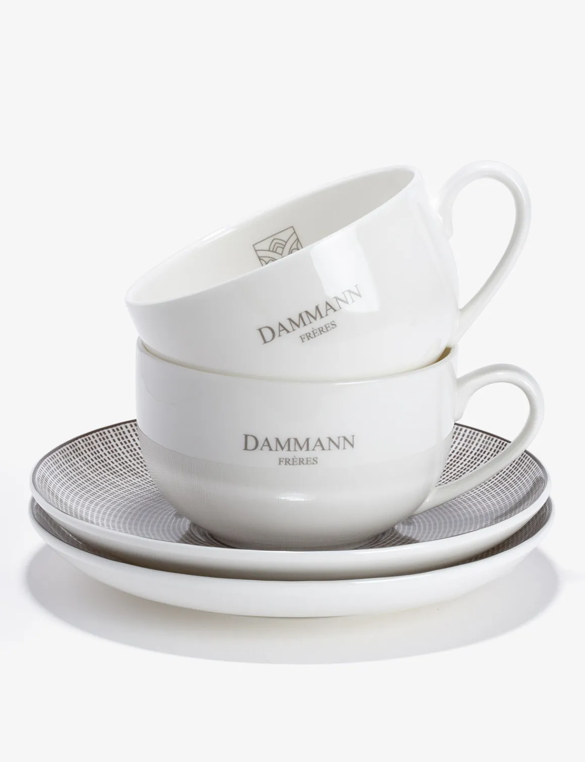 Maxi tasse à thé et sous-tasse<DAMMANN Frères Fashion