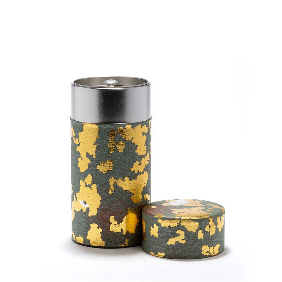 PEPITESU - Boîte à thé papier washi vert et or 150g<DAMMANN Frères Hot