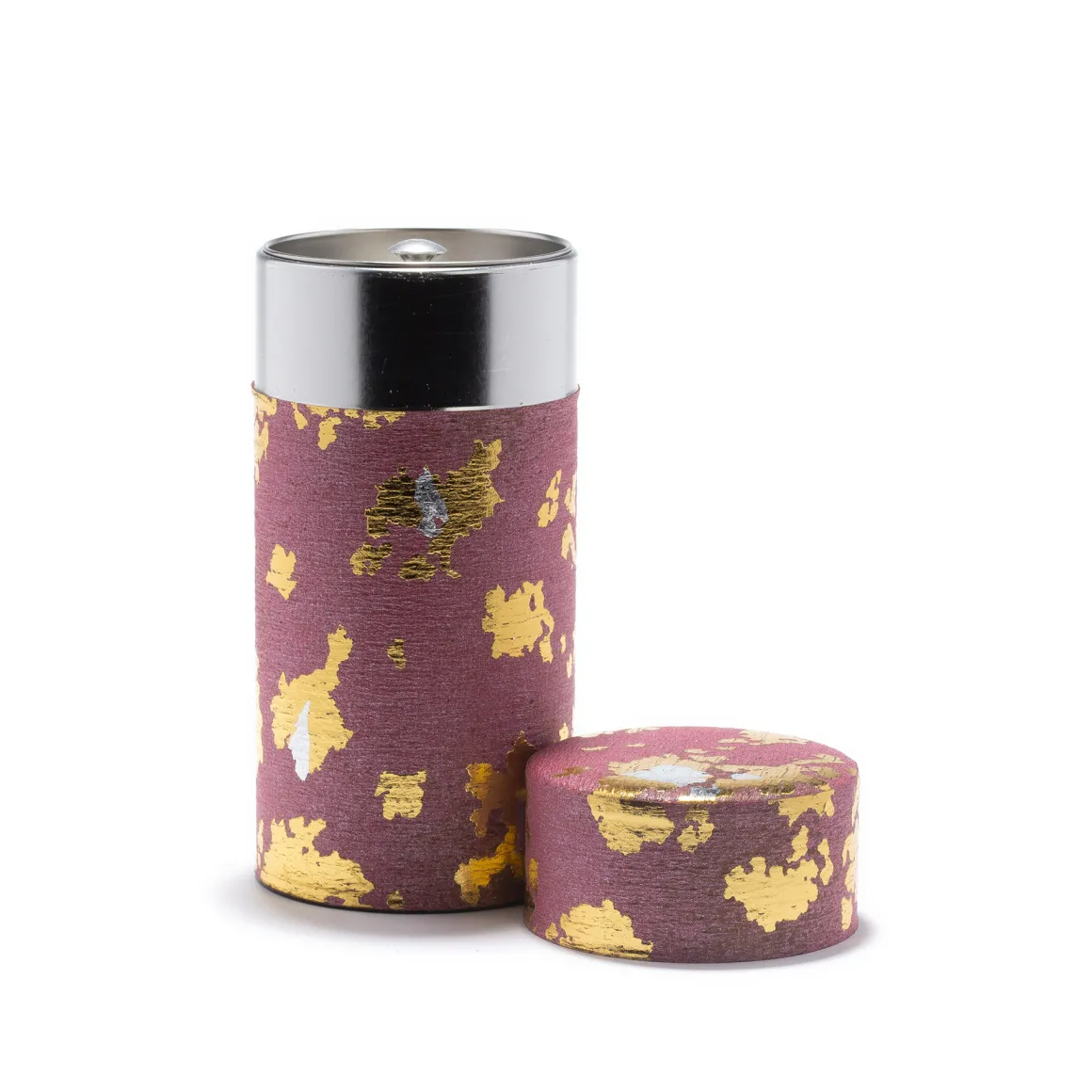 PINKU - boîte à thé papier washi rose et or 150G<DAMMANN Frères Clearance