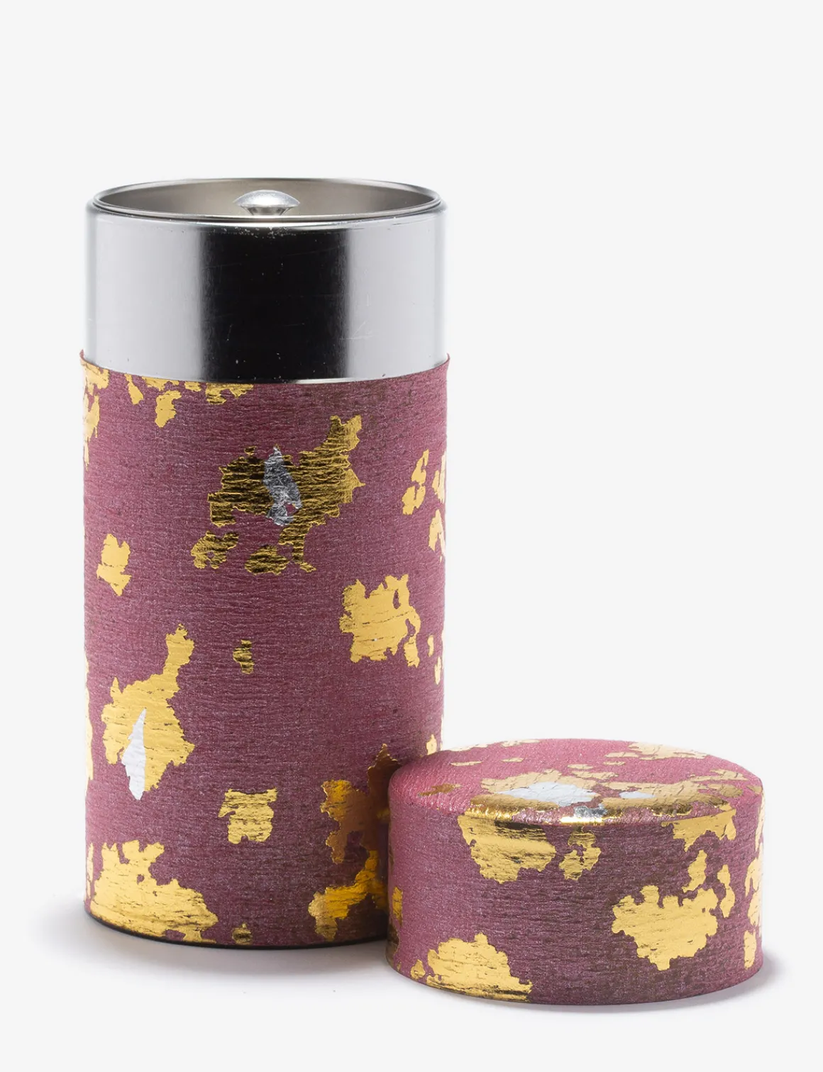 PINKU - boîte à thé papier washi rose et or 150G<DAMMANN Frères Clearance