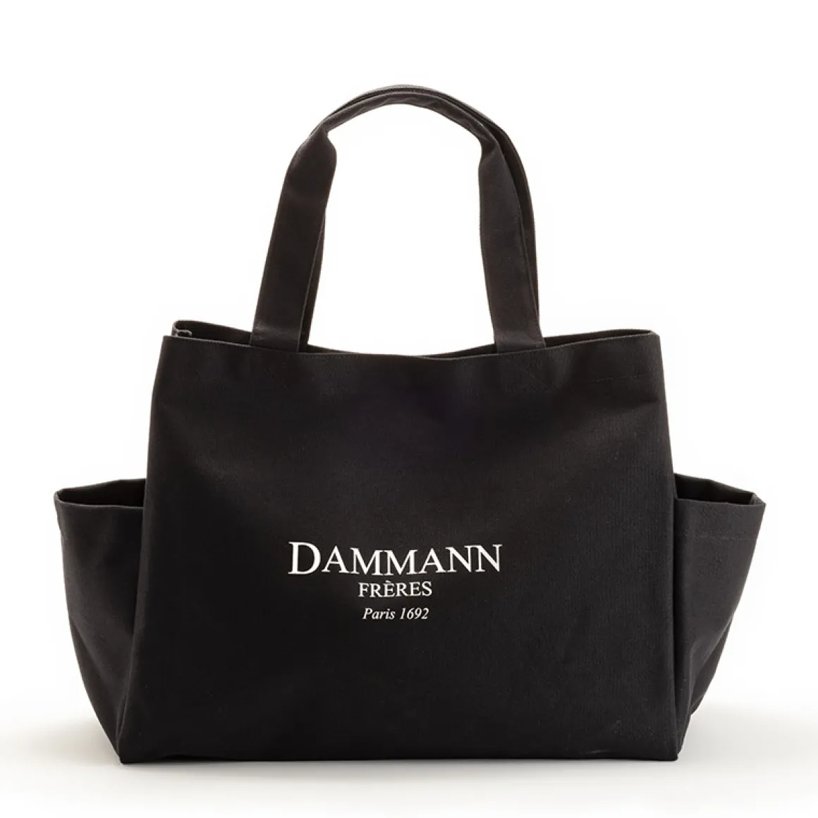 Shopping Bag - Toile noire<DAMMANN Frères Online