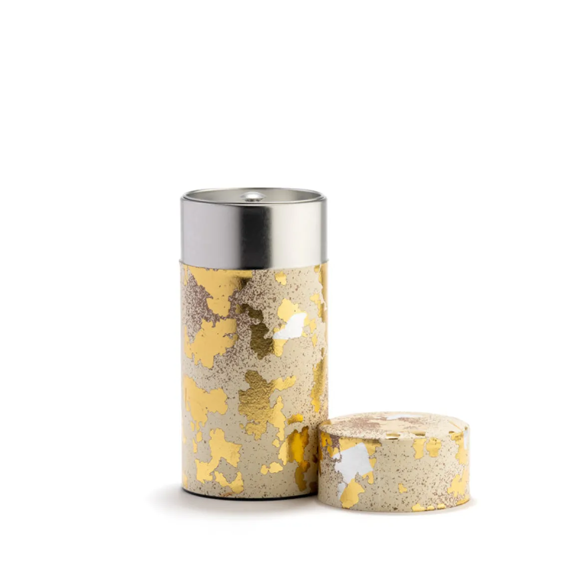 TAIYO - Boîte à thé papier Washi ivoire et or 150g<DAMMANN Frères Outlet