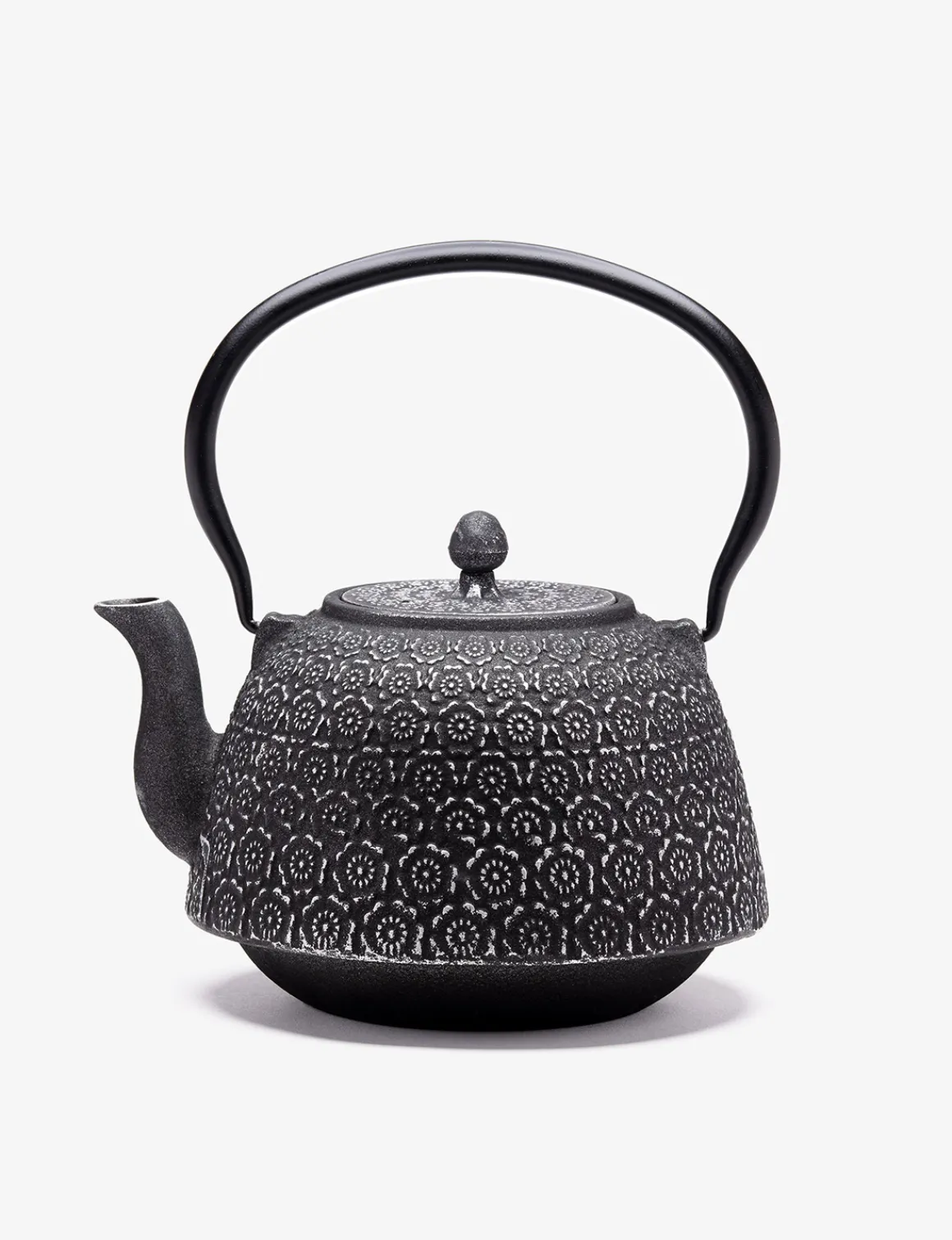 Théière Fonte de Chine - Huashu 1,3 L - noire/argent<DAMMANN Frères Online